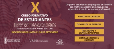 X Curso Formativo de Estudiantes Investigadores
