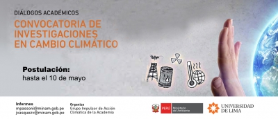 Di&aacute;logos Acad&eacute;micos: Convocatoria de Investigaci&oacute;n en Cambio Clim&aacute;tico