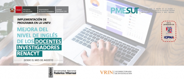 PMESUT implementa programa para el aprendizaje del idioma inglés dirigido a docentes investigadores de nuestra universidad gracias a convenio