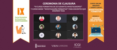 Estudiantes y docentes concluyen exitosamente cursos formativos en investigación